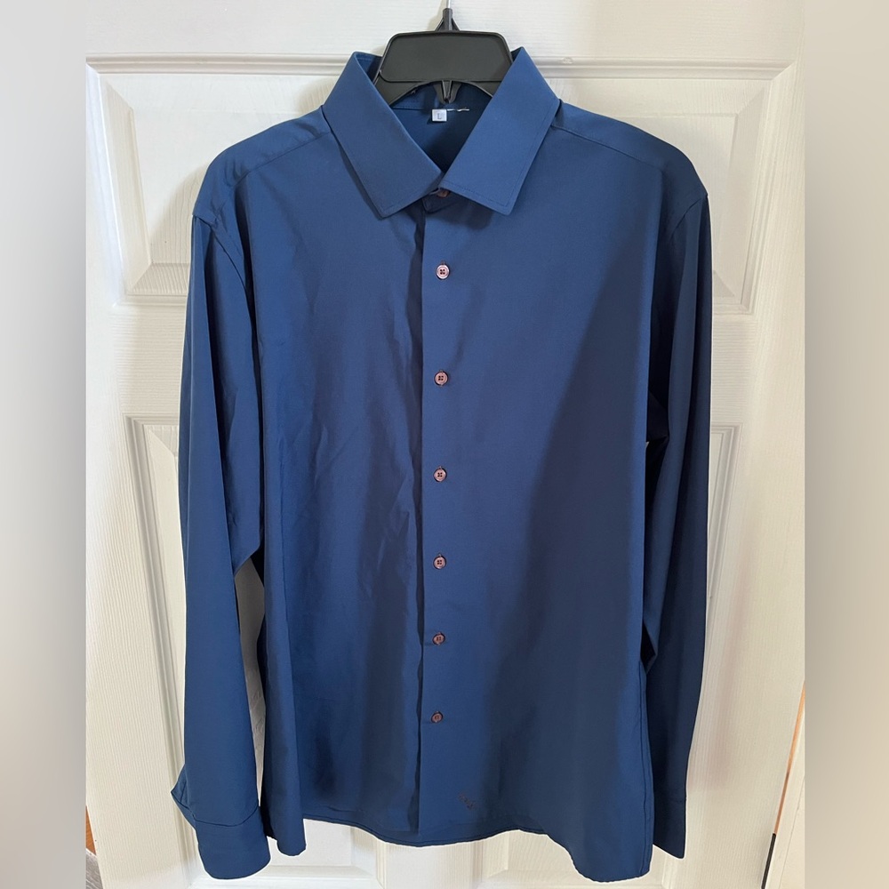 State & Liberty Dress Shirt Men’s Size Large - Blue
